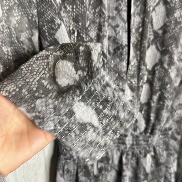 WAYF snake print‎ sheer dress size large - Picture 5 of 8